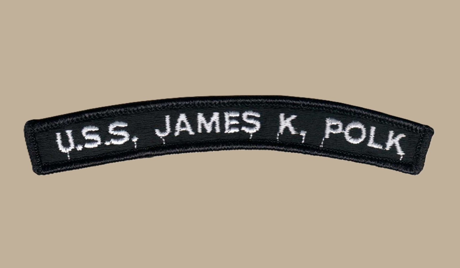 US Navy SSBN-645 USS James K. Polk Submarine UIM Shoulder Rocker Tab (01)