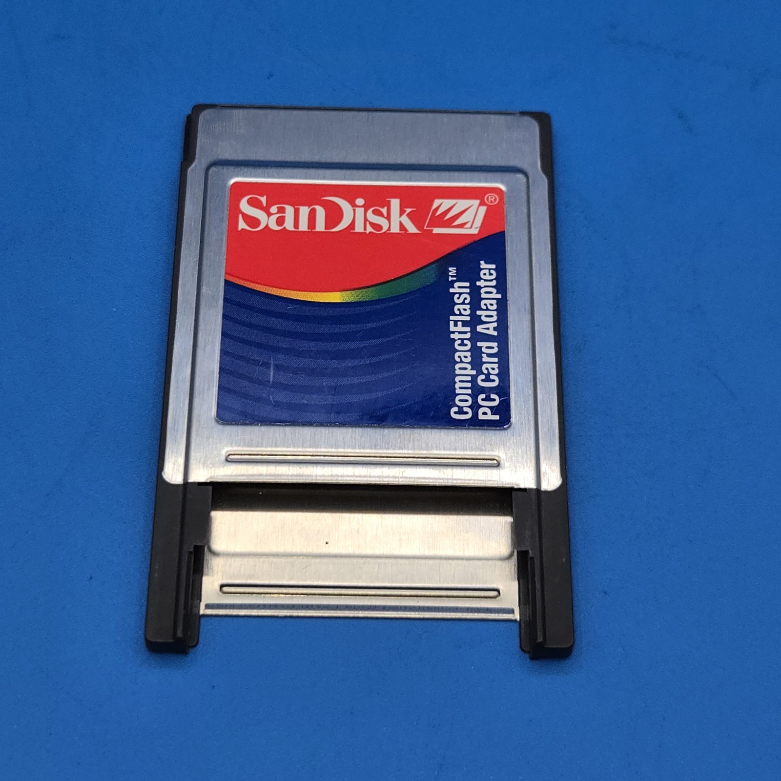 SanDisk Compact Flash PC Card Adapter PCMCIA CF Memory Reader TESTED Working