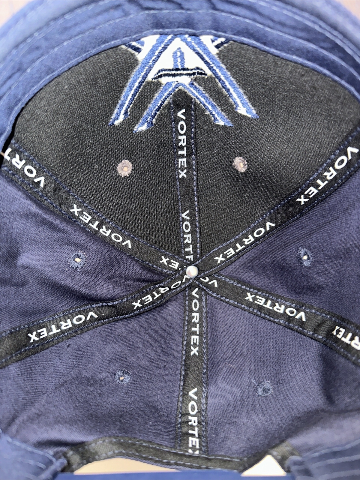 Vortex Snap Back Strap Gray and Blue Hat by Vortex Pristine Condition