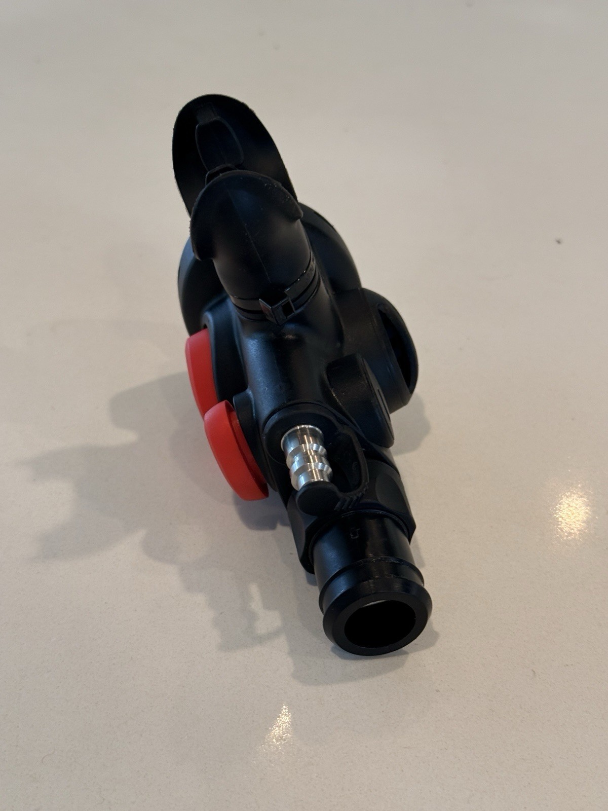 Atomic SS1 Octo Inflator Secondary Scuba Dive Regulator Backup - Red stainless