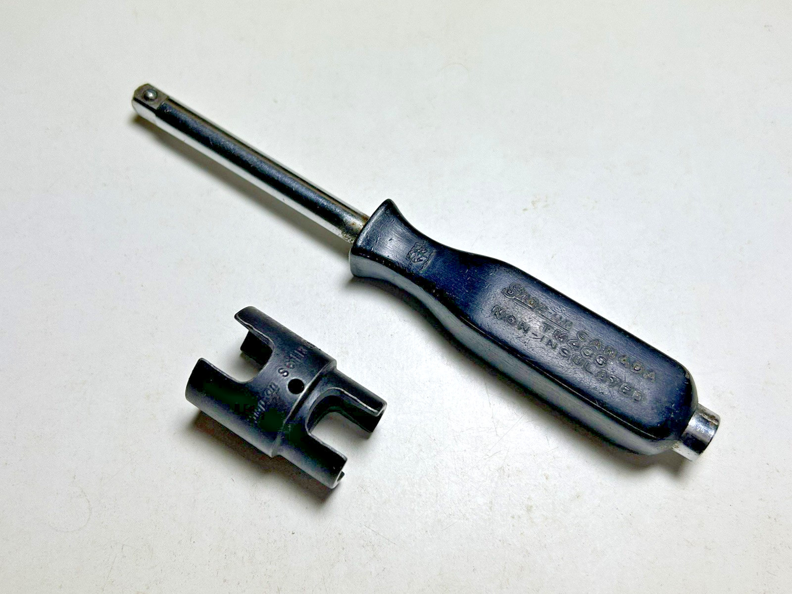 Snap On 2 Pc Brake Tool TM4CS 1/4" Drive Spinner No. S6118 Made in USA