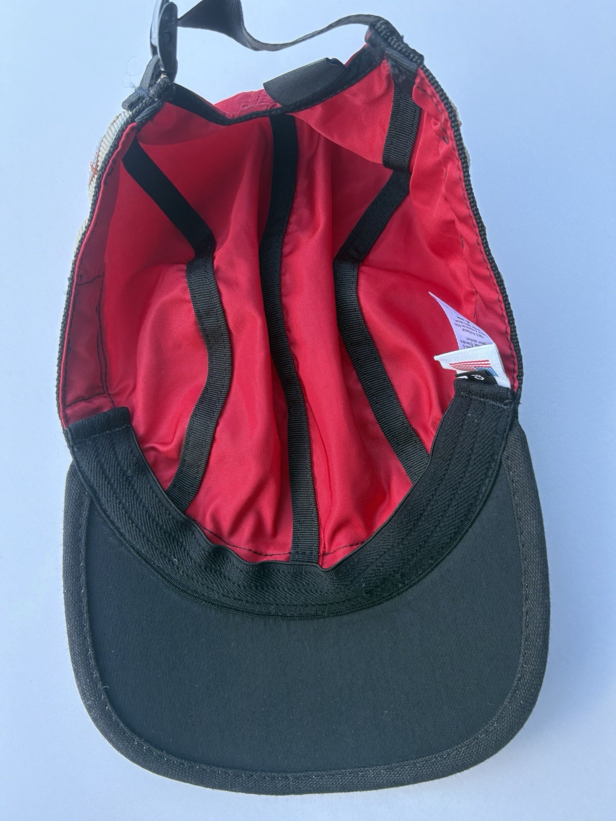 Kavu 4 Panel Red Adjustable Running Hat Size Small Made In USA