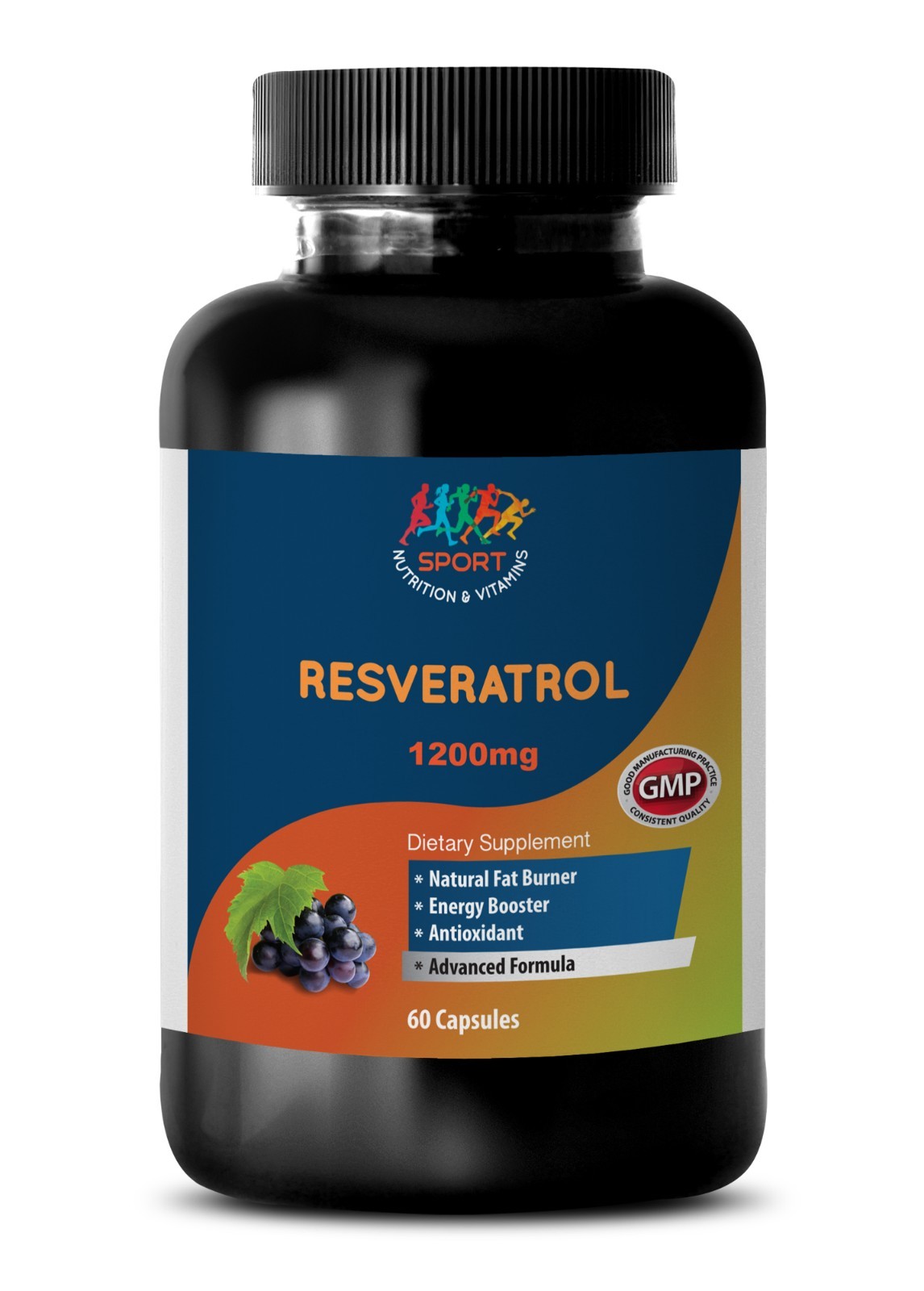Resveratrol Powder Resveratrol Supreme 1200mg.Anti-Aging.Antioxidant (1 Bottle)