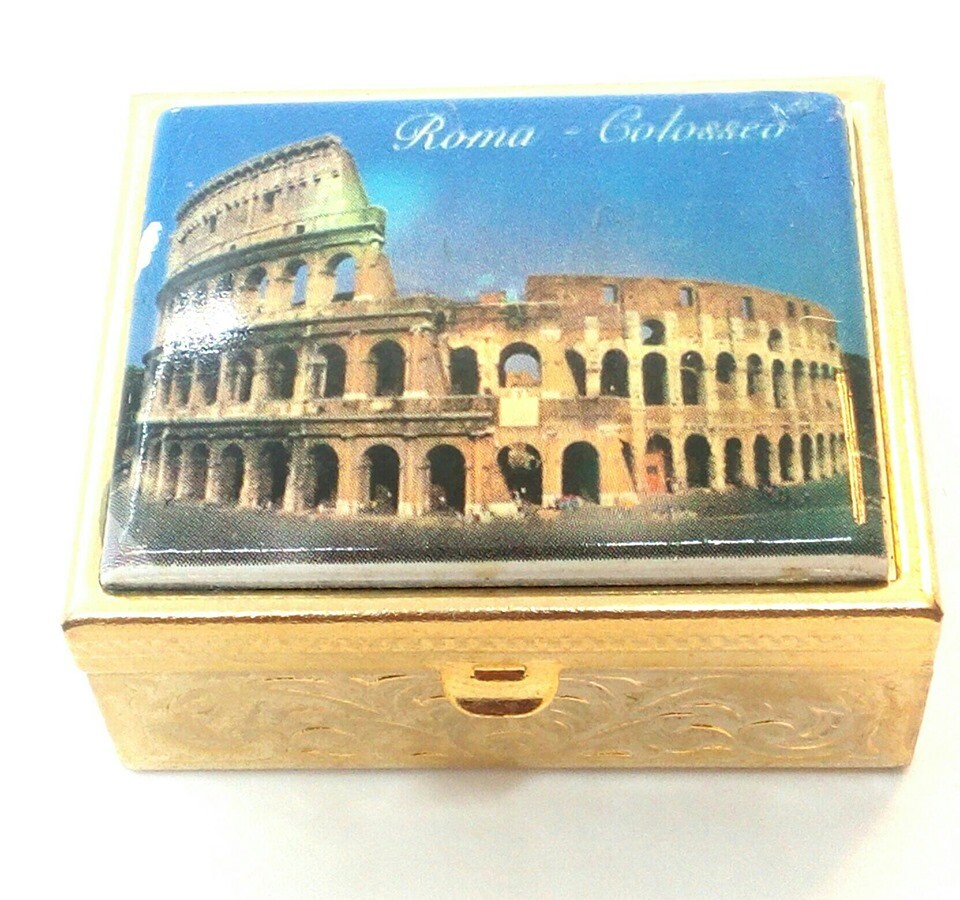 Roman Colosseum Pill Box - Decorative Box, Made in Italy