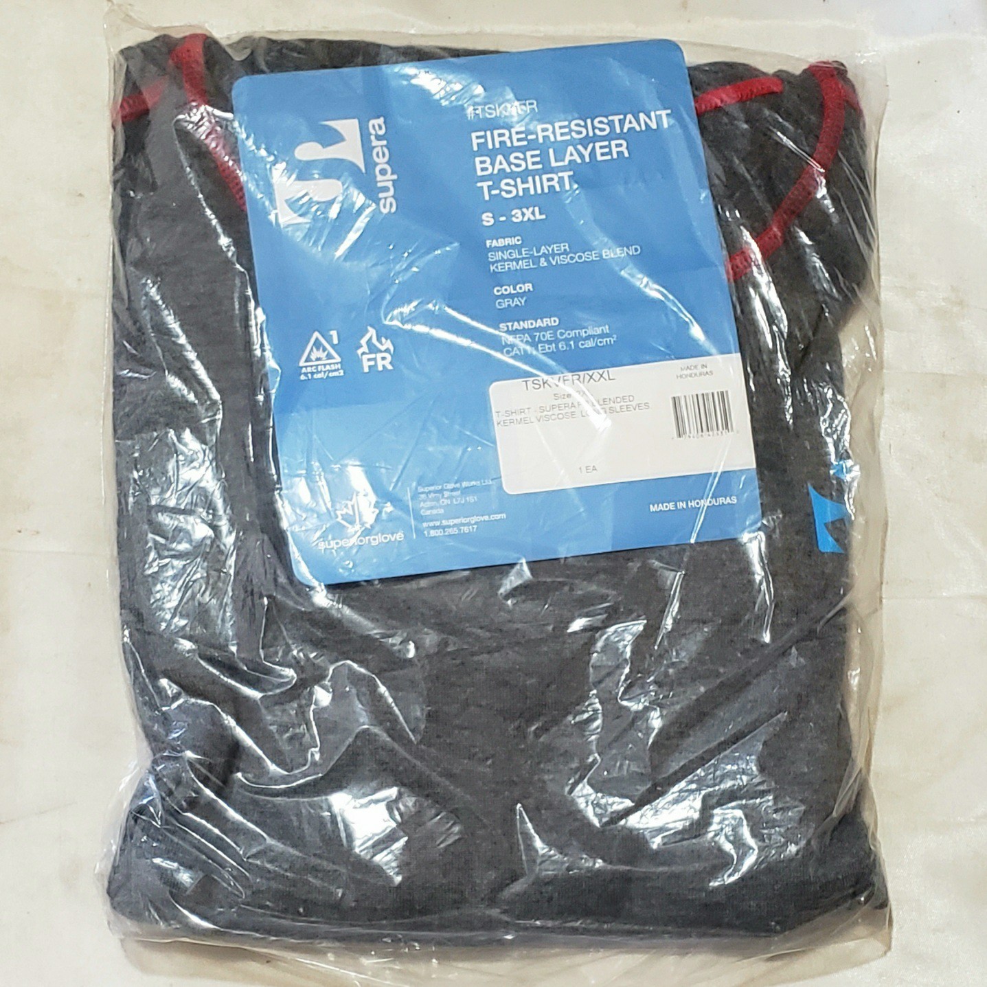 Superior Glove Supera TSKVFR/XXL Fire-Resistant Base Layer Shirt XXL 2XL