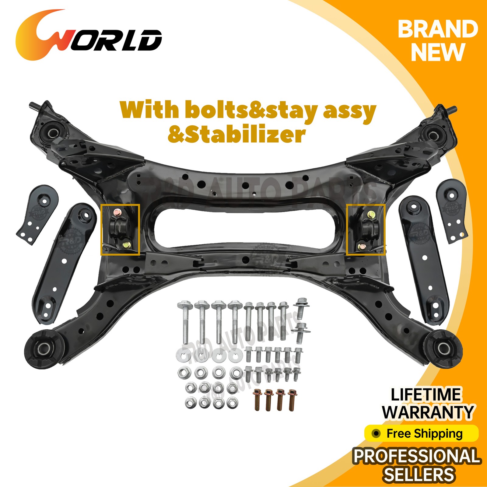 For 2007-2012 Nissan Altima Rear Suspension Crossmember Subframe W/Stabilizer