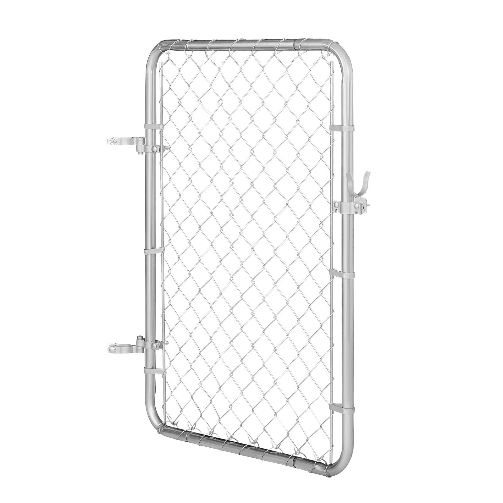 VEVOR Chain Link Fence Gate 32x46 in Adjustable Rust-Resistant