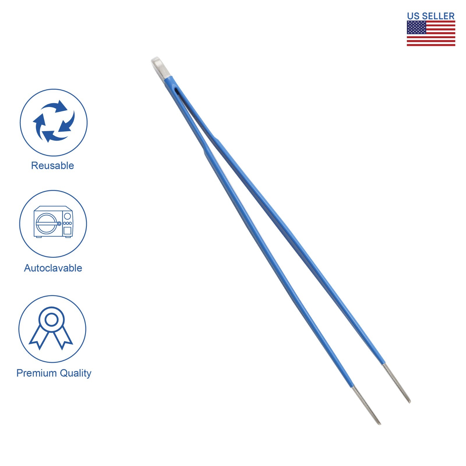 insulated Potts Smith Forceps for Eye Procedures Ophthalmic Eye Instruments