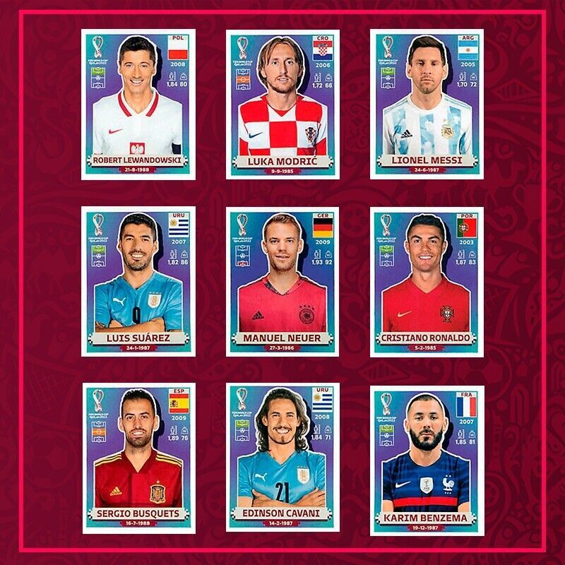 Panini FIFA World Cup QATAR 2022 - USA Edition - Stickers #FWC08 to #KSA20