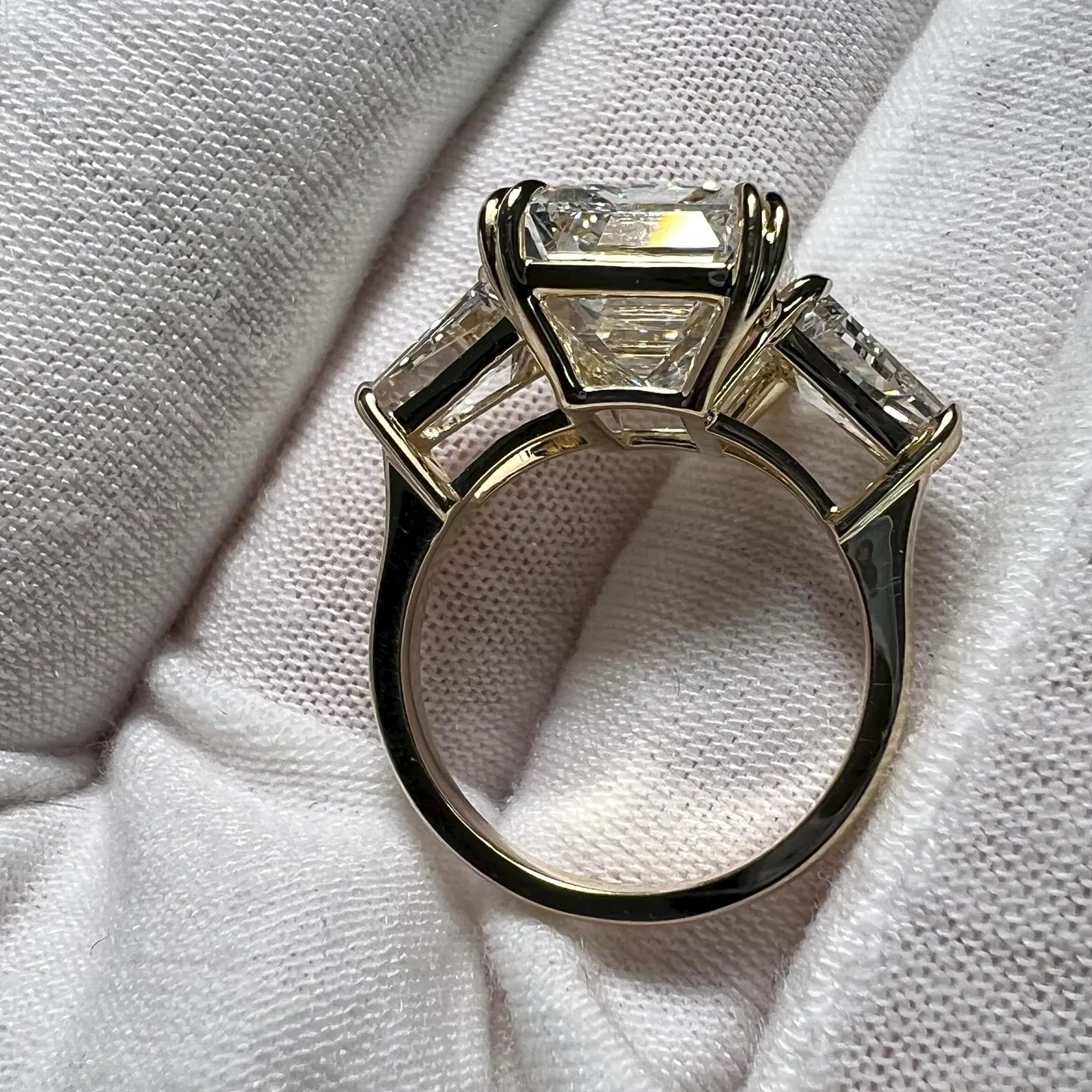 HUGE & RARE Certified 13.05 Ct Diamond Solitaire Ring ! FREE Studs & Tariffs