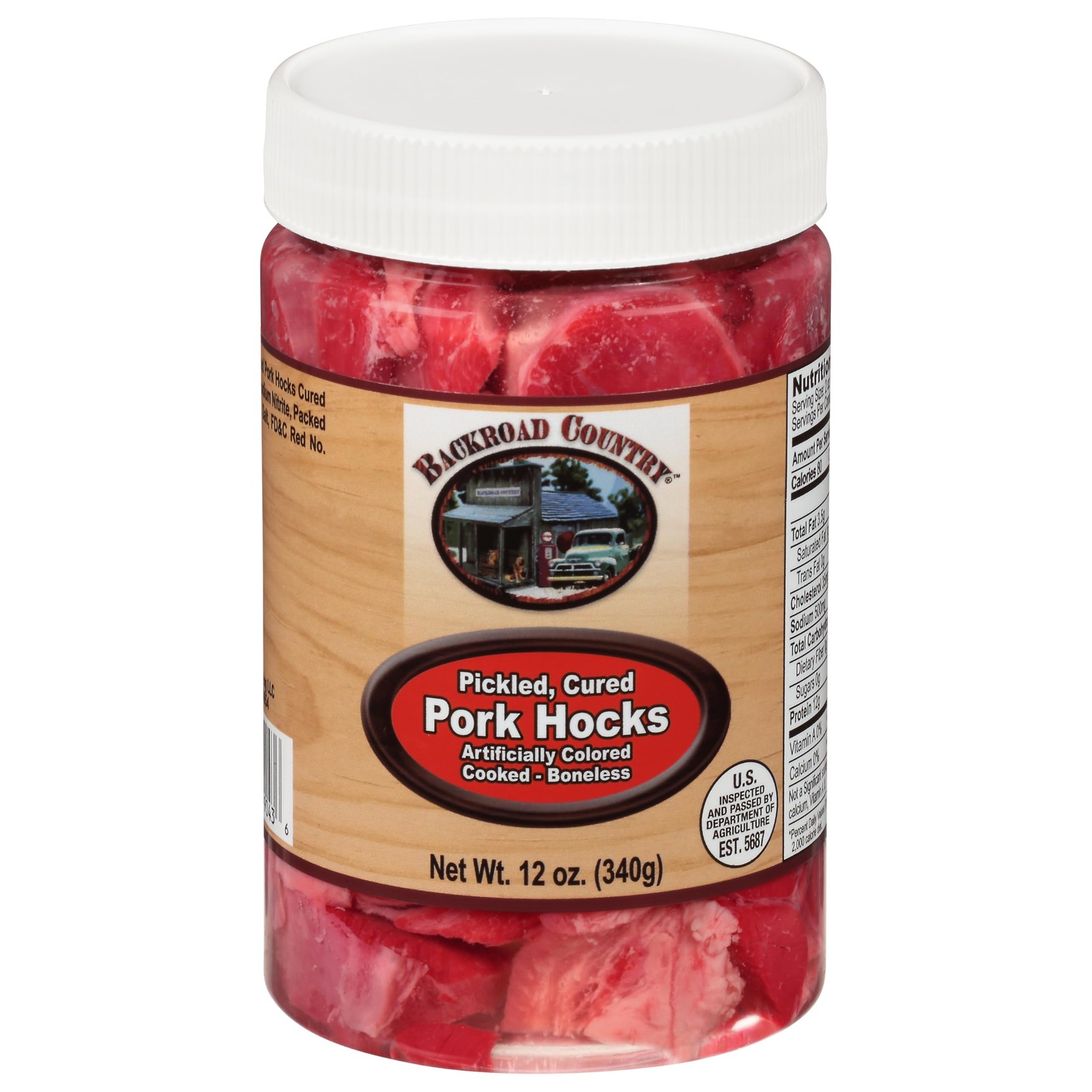 Backroad Country Fully Cooked Boneless USA Made Pickled 12 Ounce (Pack of 1)