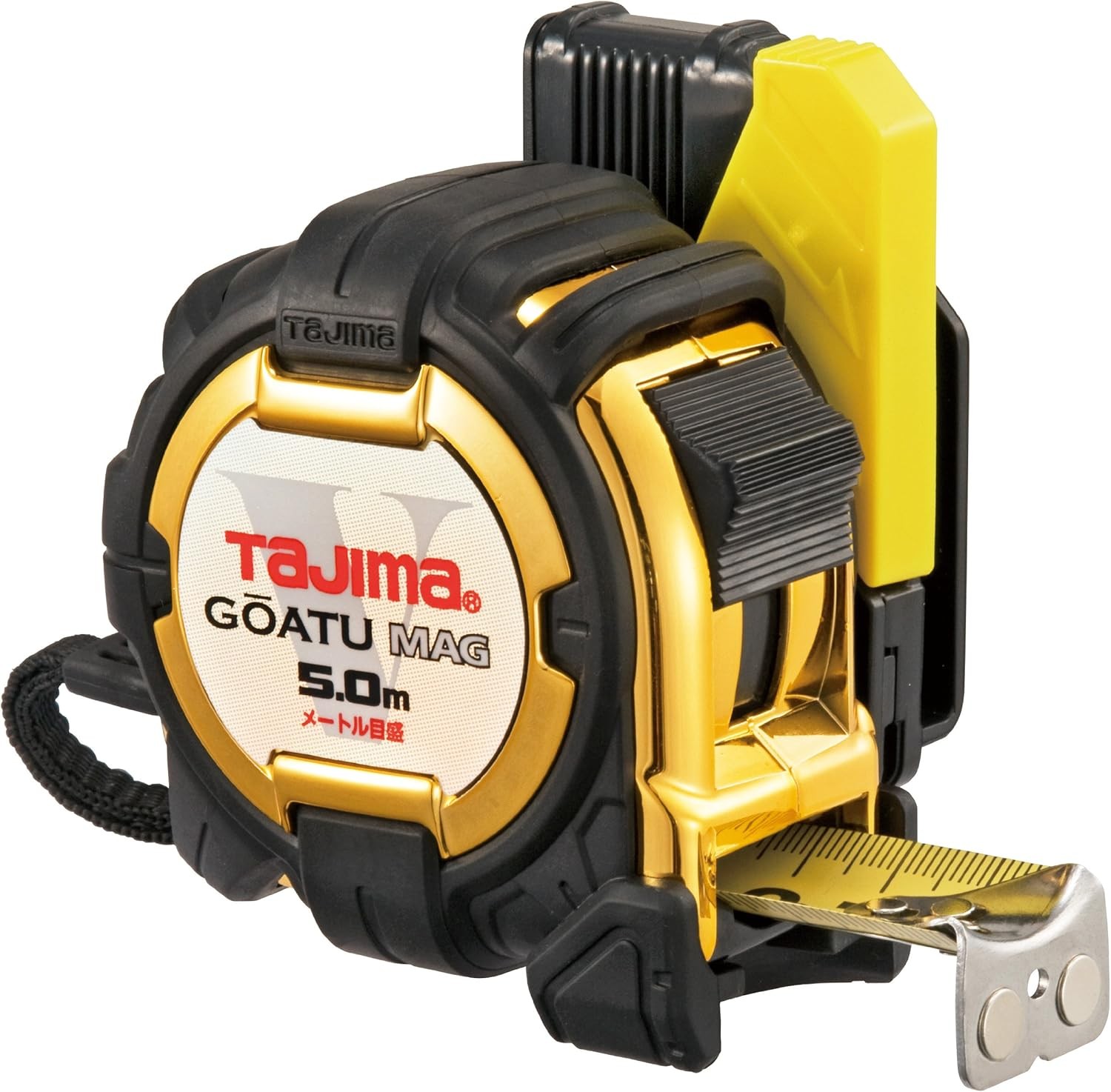 Tajima Convex Ruler Rigid tape 5m x 25mm G3 Gold Lock GASFG3GLM2550BL From Japan