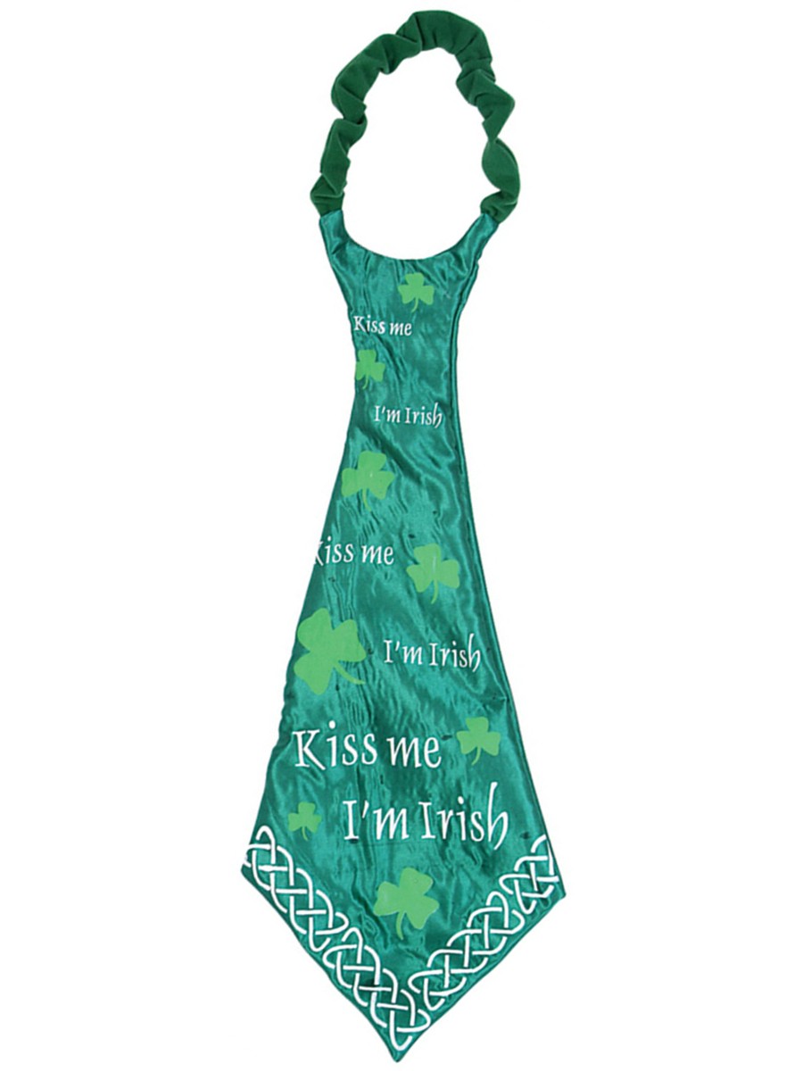 New St Patricks Day Jumbo Kiss Me I'm Irish Neck Tie