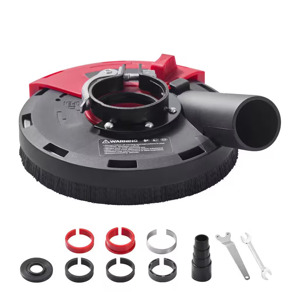 Grinding Dust Shroud for Angle Grinder, Corded Universal 4-5 In., Surface Grinde