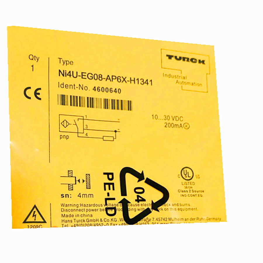 NEW For TURCK Ni4U-EG08-AP6X-H1341 4600640 Inductive sensor PNP