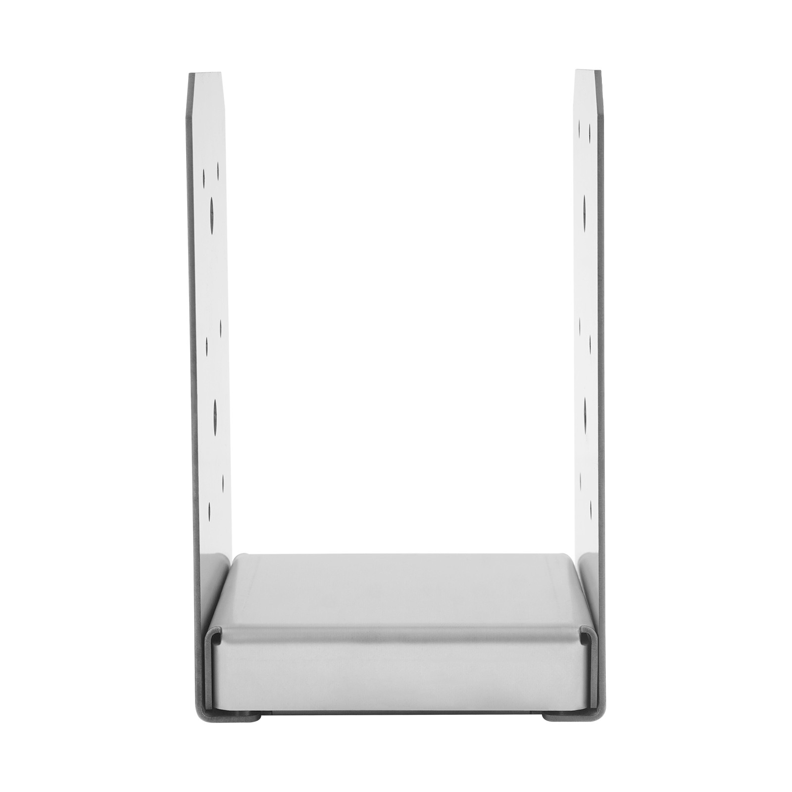 12 Pack Adjustable 201 Stainless Steel U-Shaped Post Base Brackets