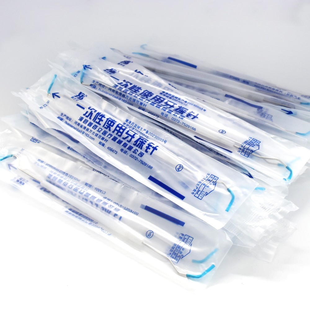 Dental Disposable Oral Teeth Explorer Double End Probe Hygiene Aseptic Packaging