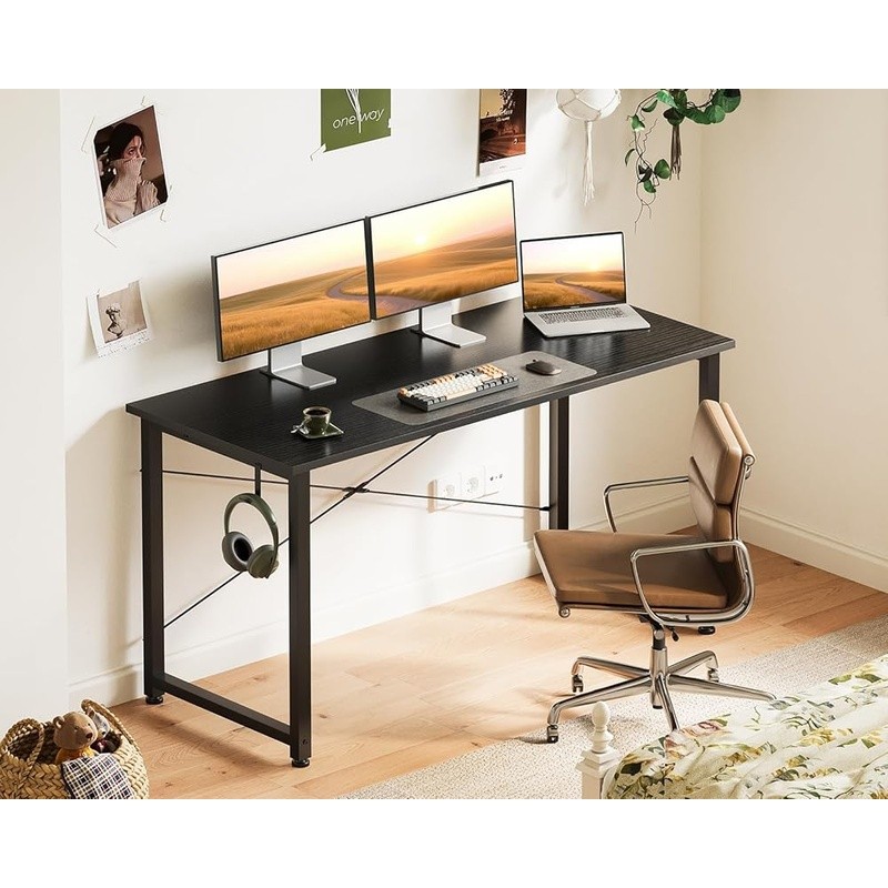 Versatile Home Office Desk Computer Table W/ Efficient Storage & Quick Assembly