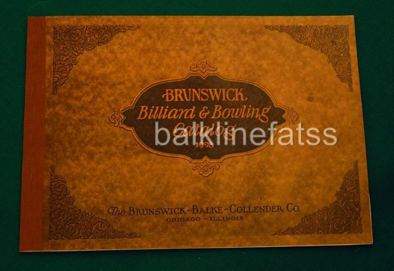 Reproduction of Brunswick-Balke-Collender 1928 Billiard & Bowling Catalog