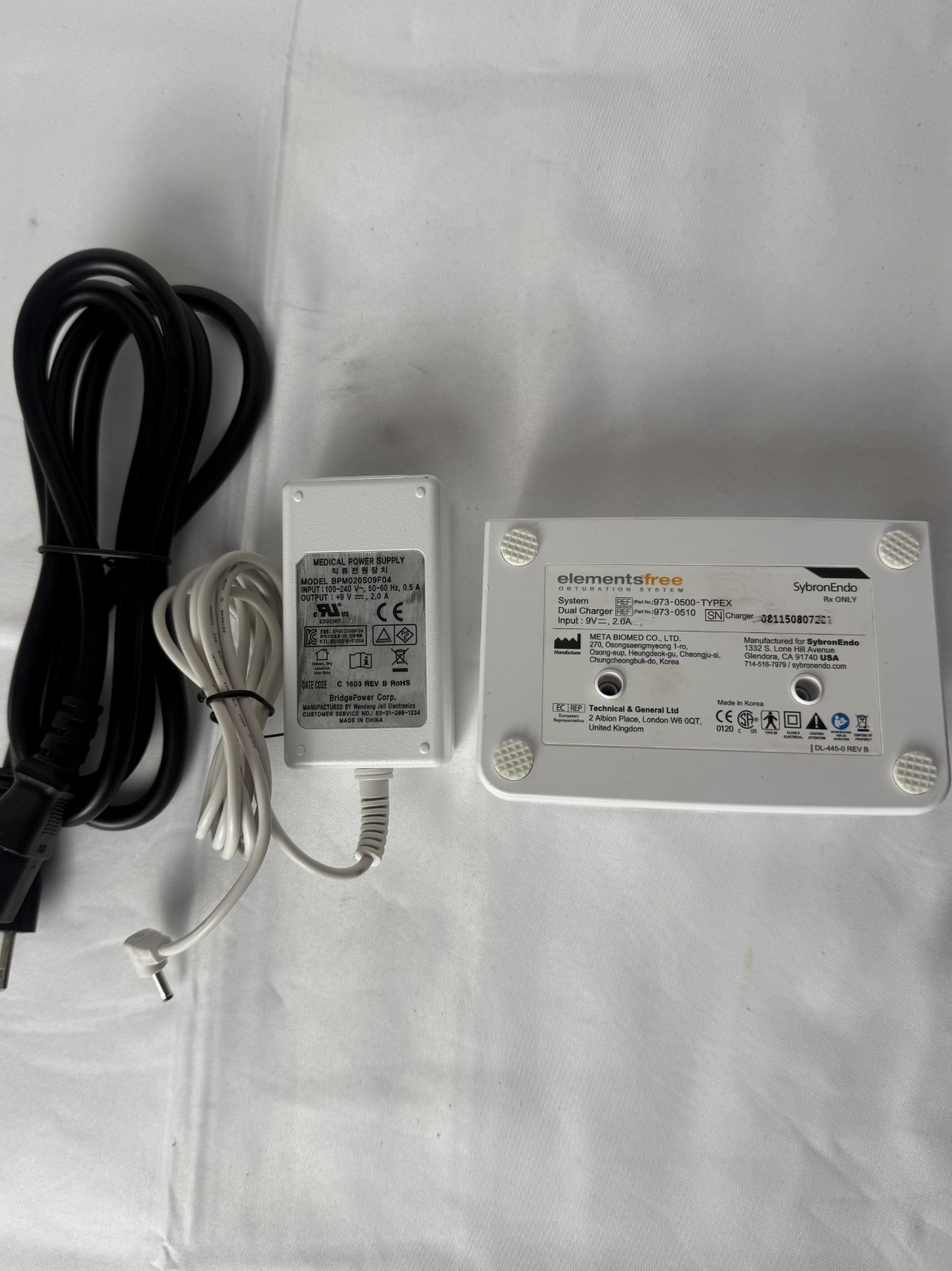 SybronEndo Elementsfree Obturation System Dual Charging Cradle Charger