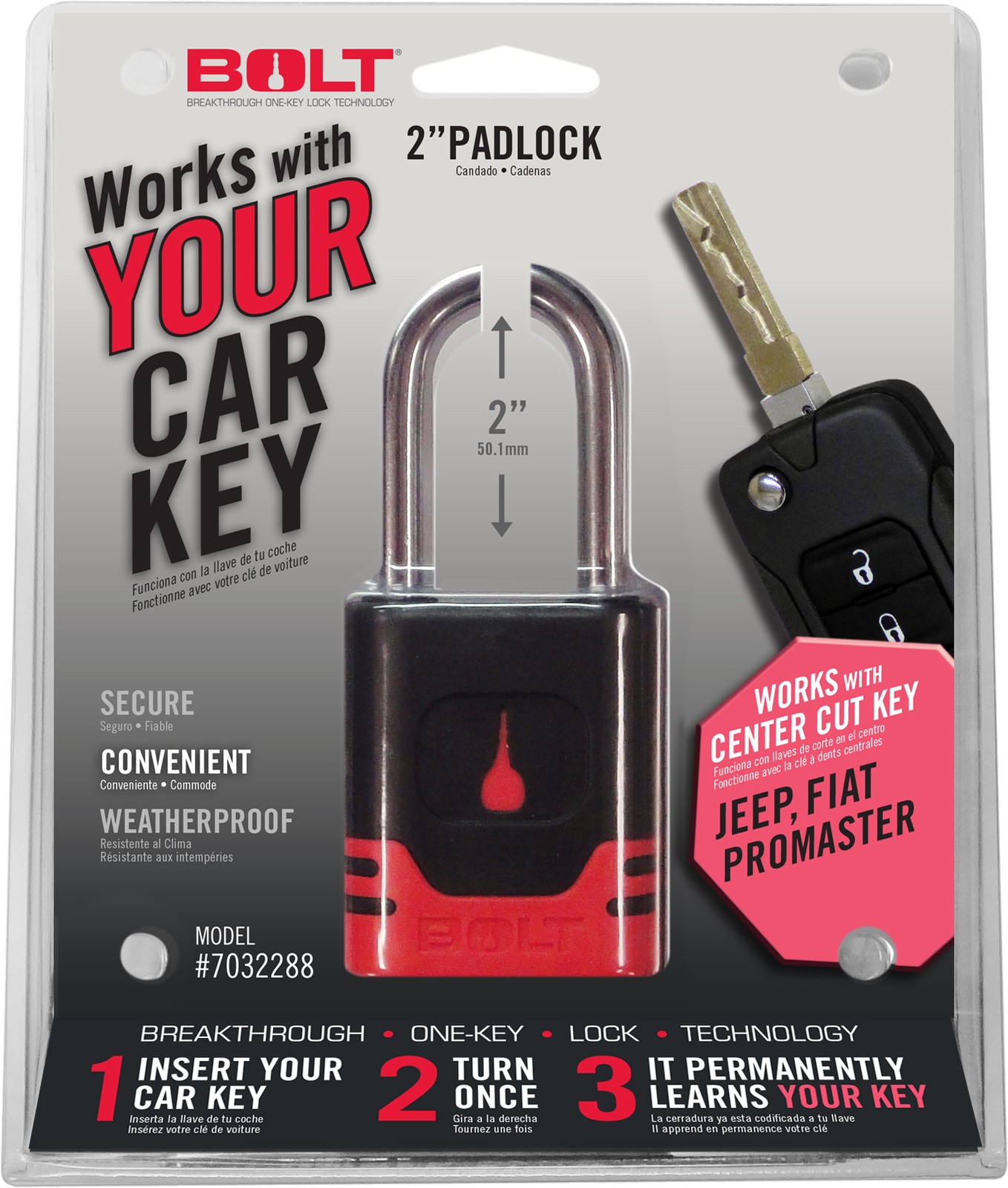 BOLT 7032288 Padlock