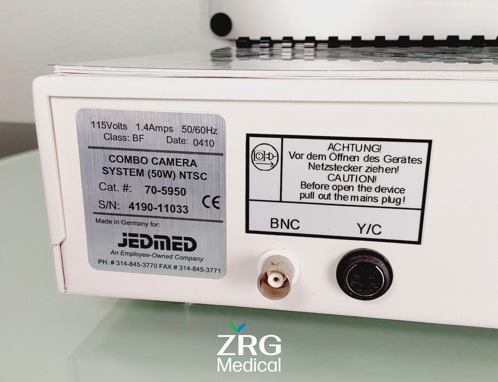 JEDMED 70-5950 COMBO/50 CAMERA/LIGHT SOURCE NTSC