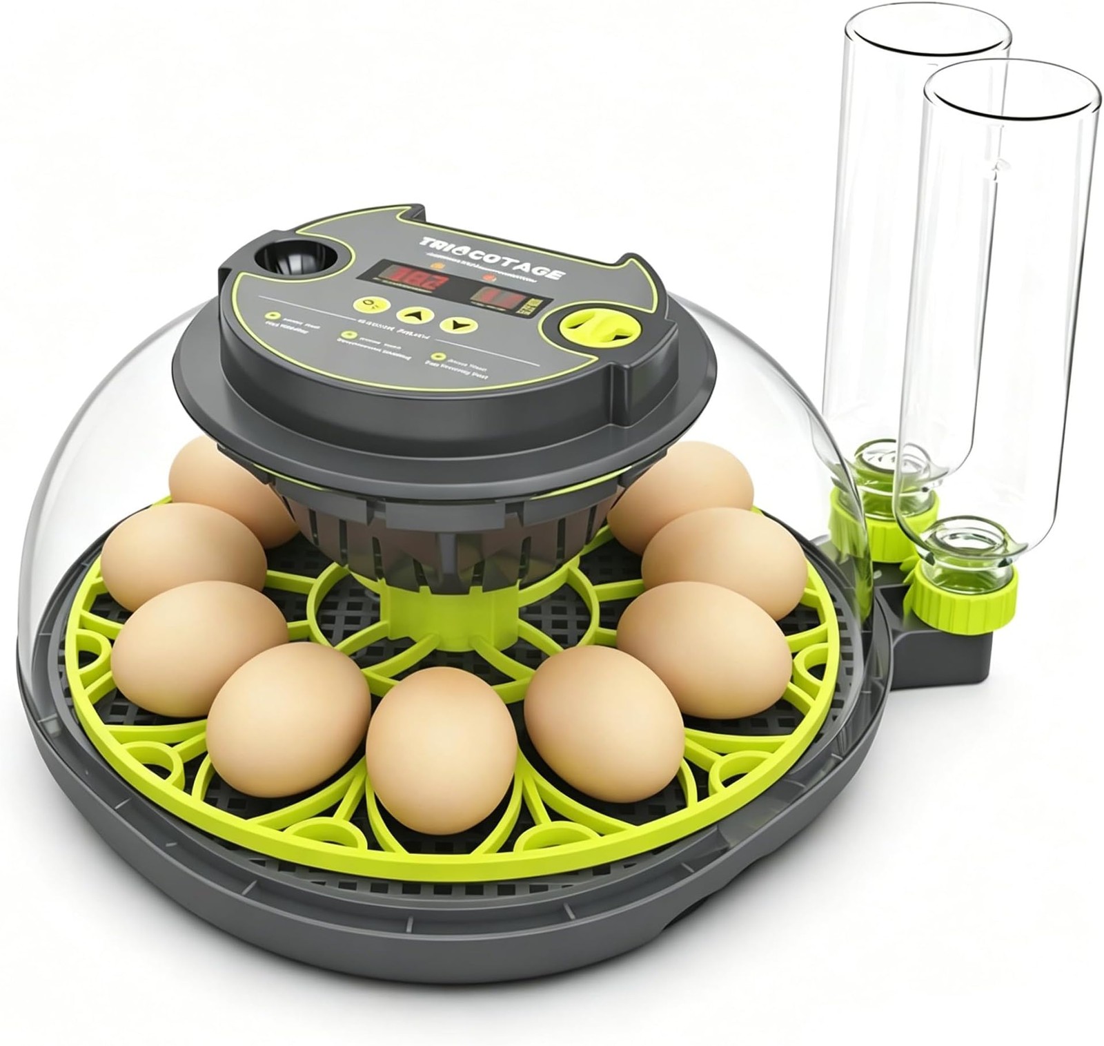 Incubators for Hatching Eggs 12 Egg Incubator with Automatic Egg Turning and ...