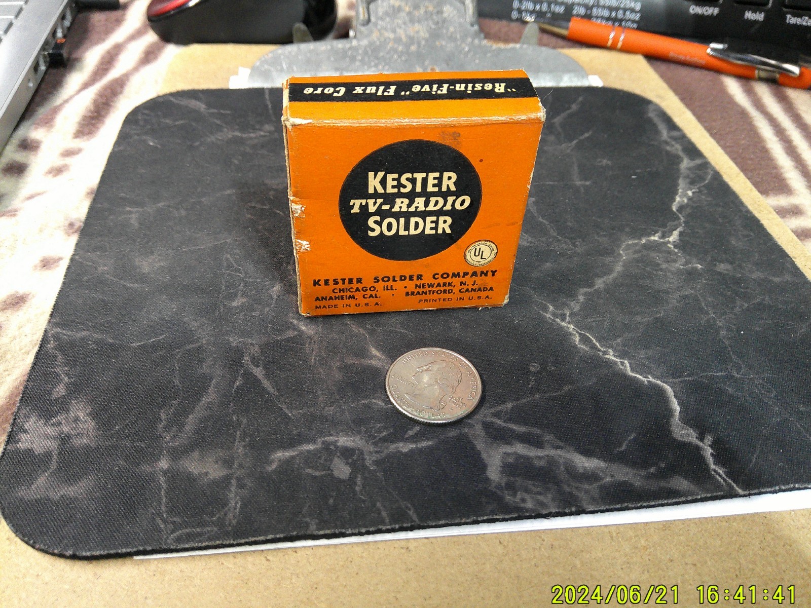 Vintage KESTER TV-Radio Solder Box Only