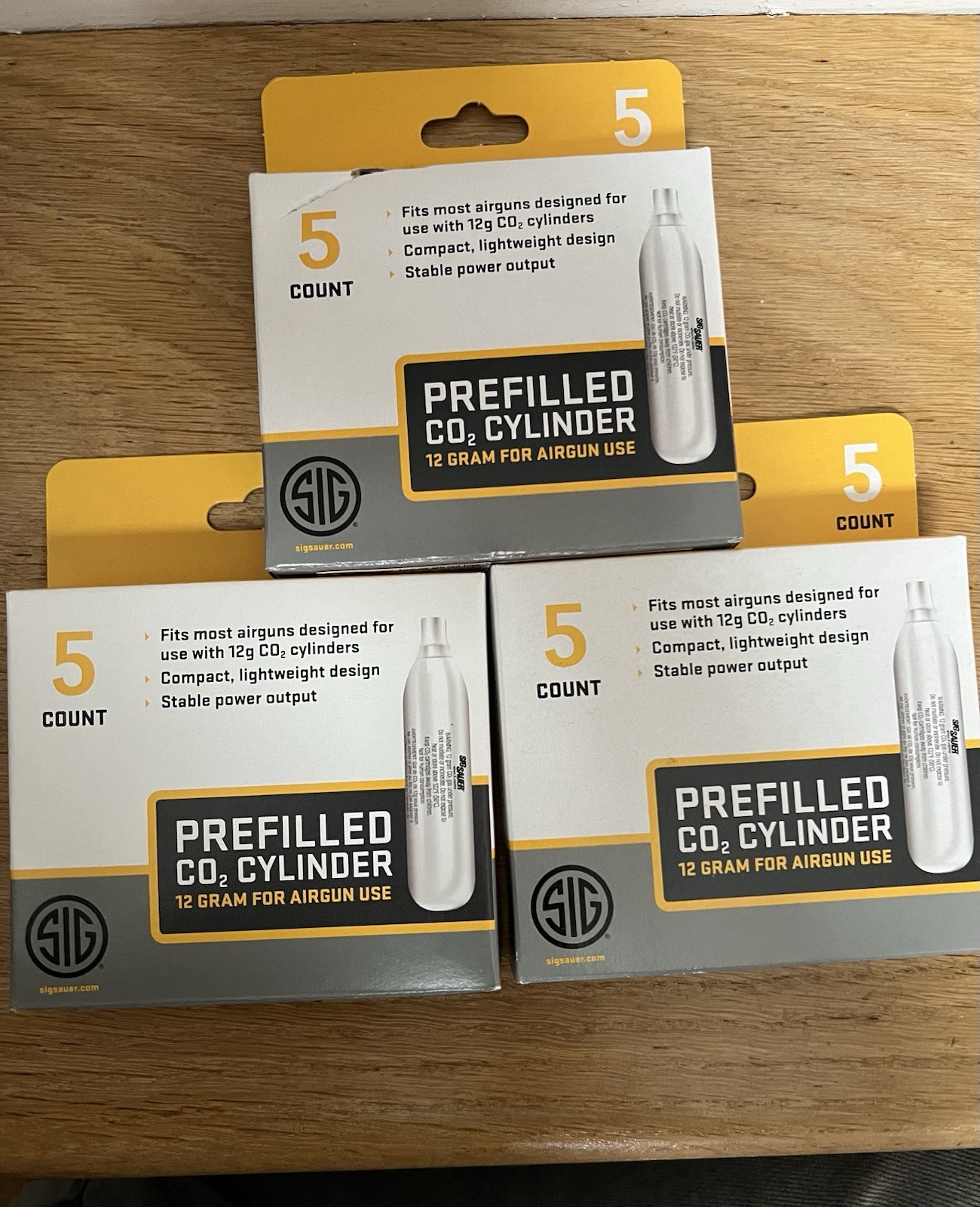 Sig Sauer Prefilled CO2 Cylinder 12gr  For Airgun Use