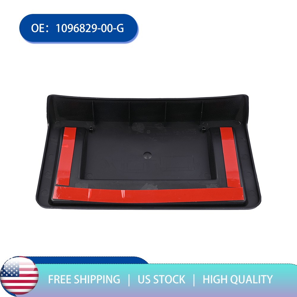 For 17-23 Tesla Model 3 Front License Plate Mount Frame Bracket Panel Holder