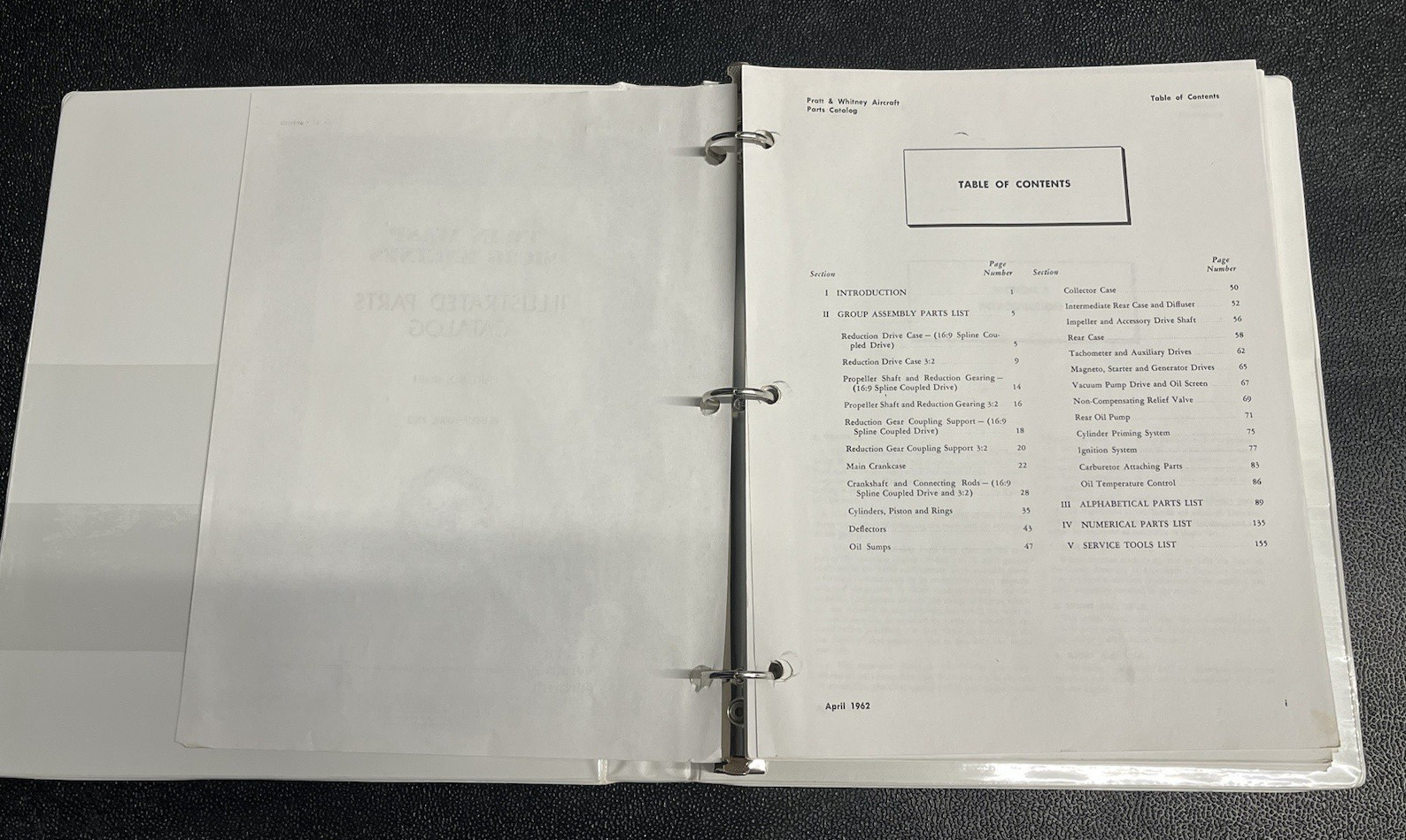 Twin Wasp S1C3G Engines Part Catalog Part 111464 Pratt & Whitney Copy