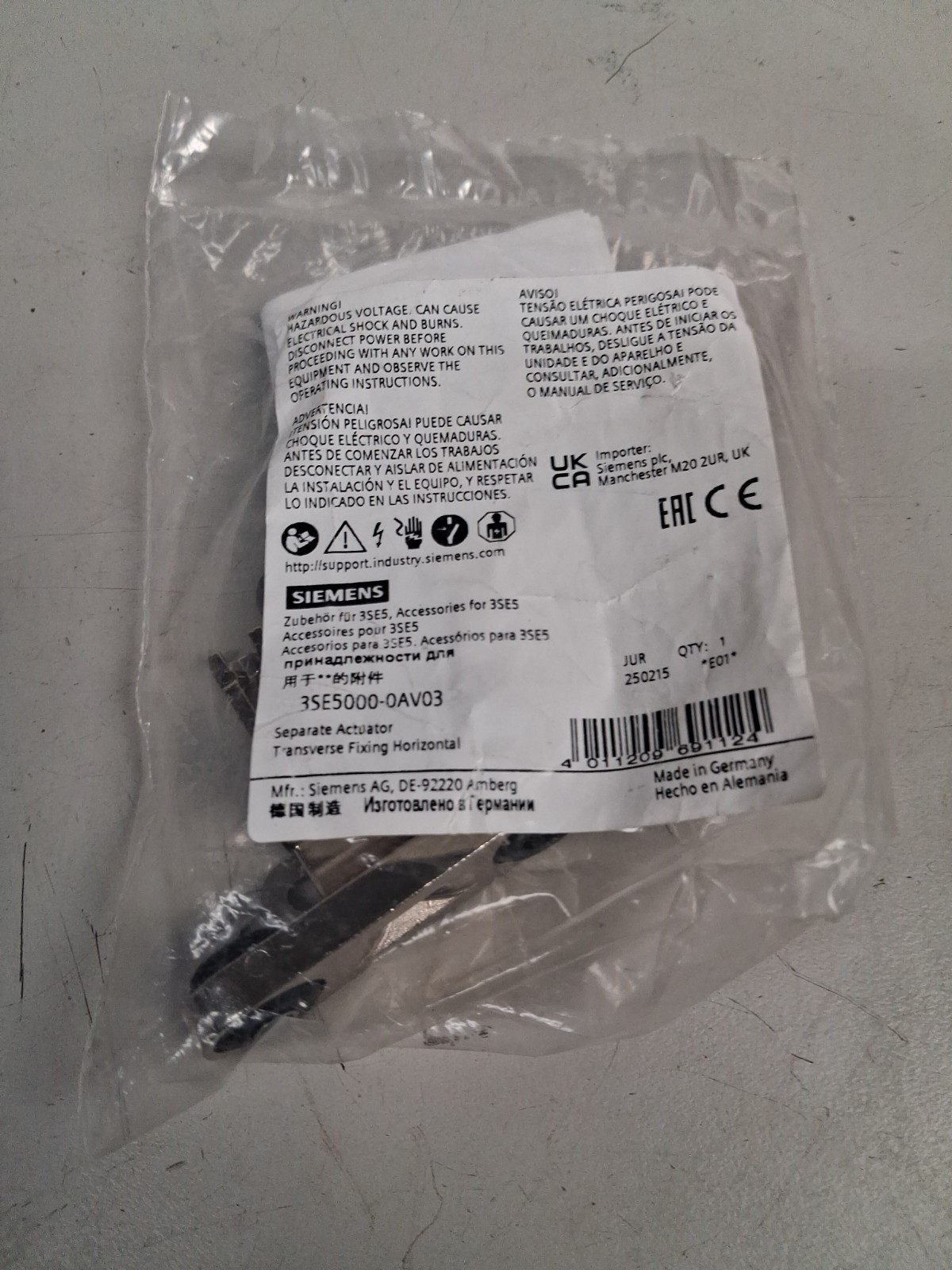 Siemens – 3SE5000-0AV03 – Separate Actuator