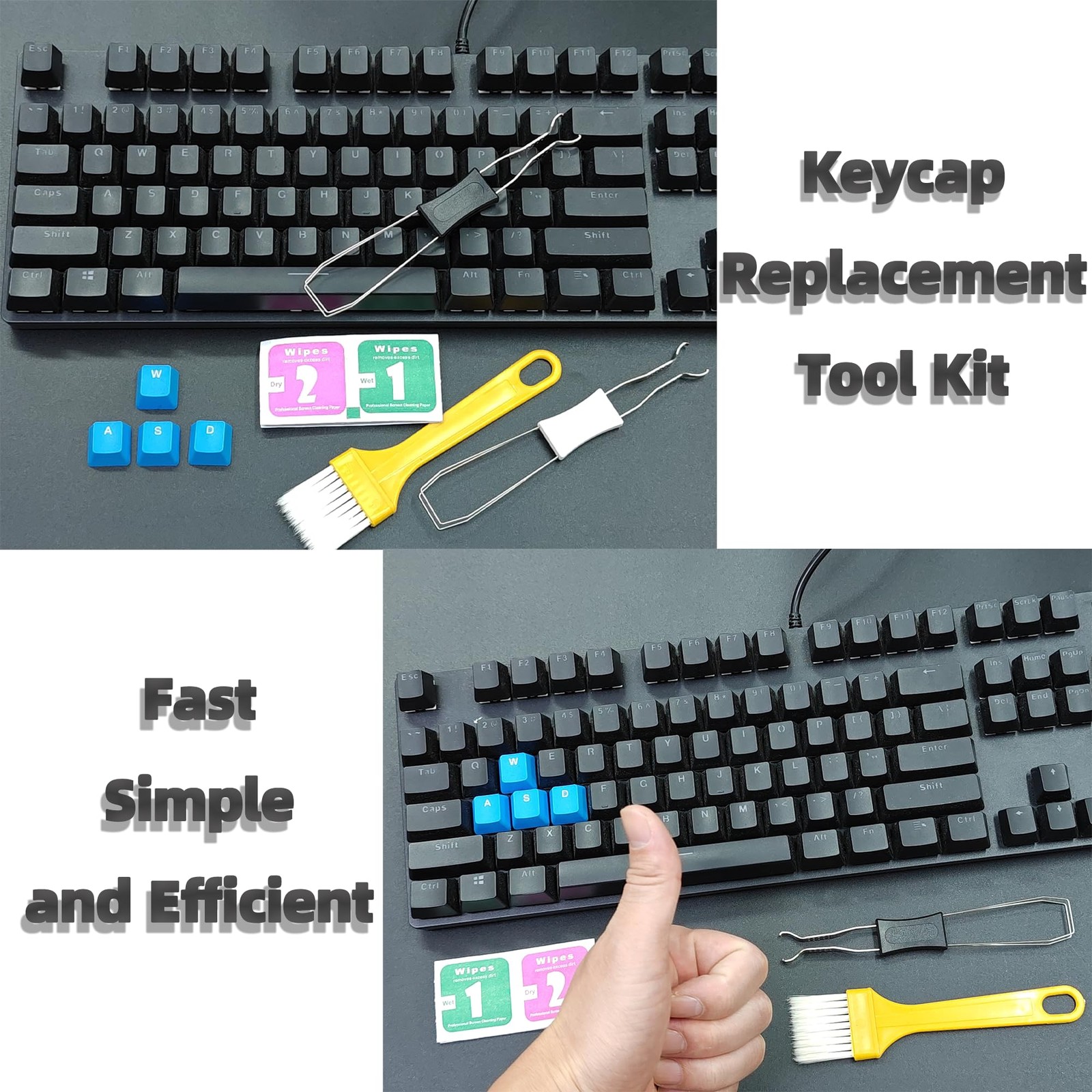 Atdcoek Keycap Puller Switch Pluller with Keyboard Tool