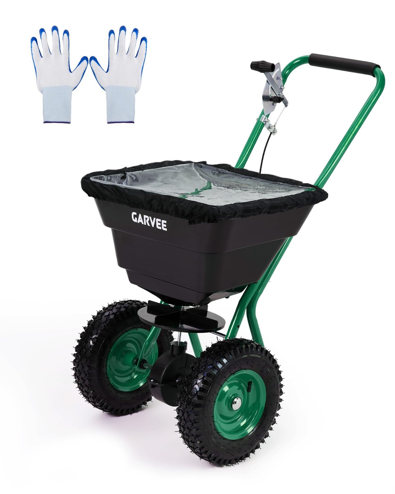 80 LBS/100 LBS Push Broadcast Spreader, 12FT Width Adjustable Flow for Lawn
