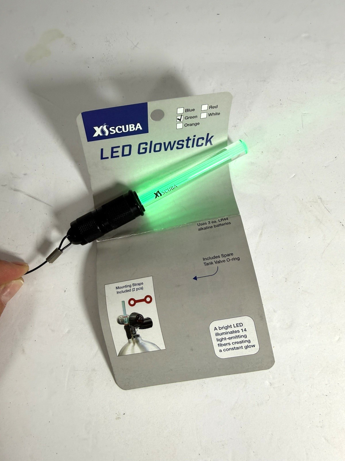 XS Scuba LED Battery Glowstick Light Green