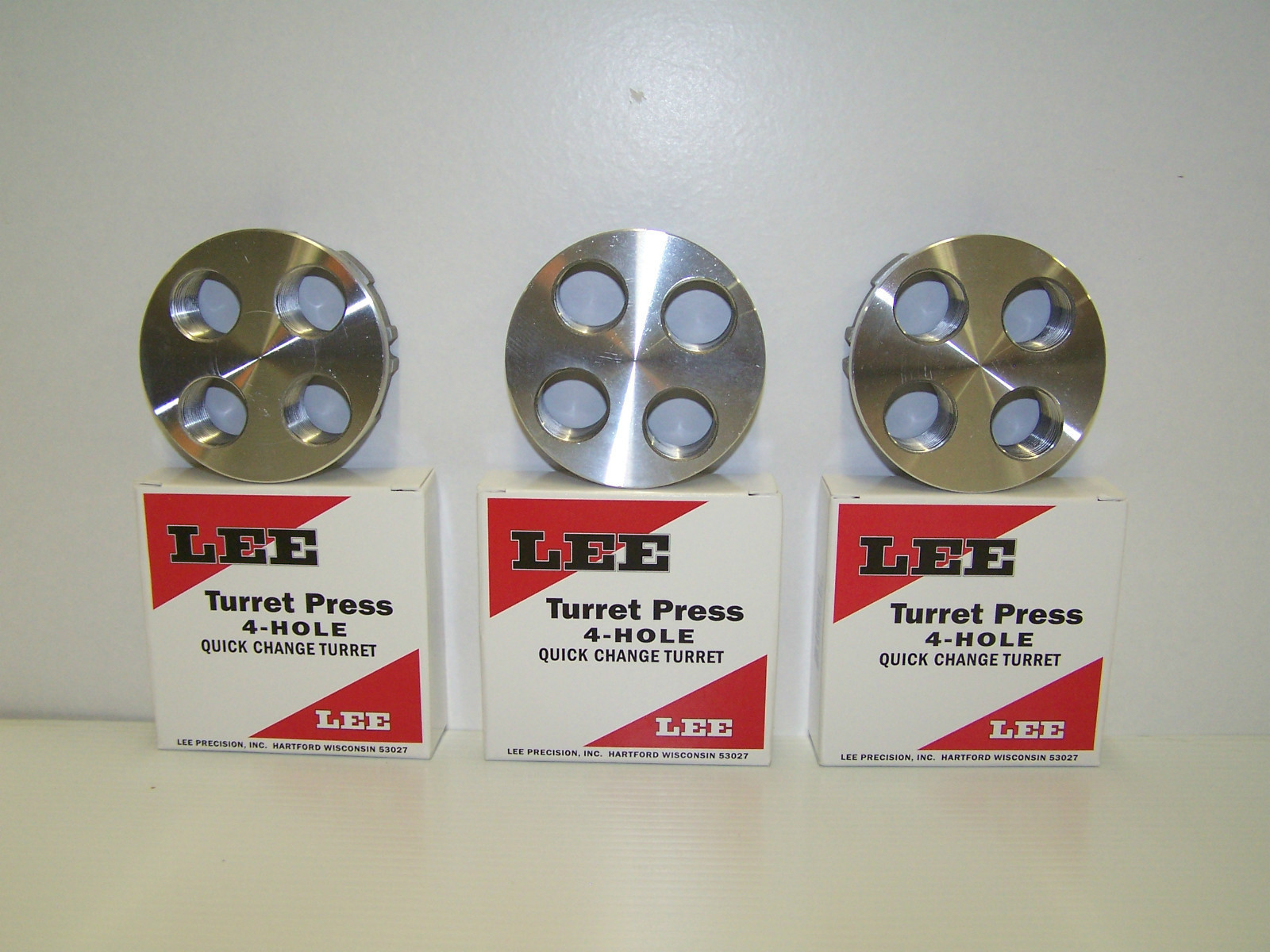 Lee 90269 4-Hole Turret / Qty Of (3) Three 90269 - For turret press - Holds dies