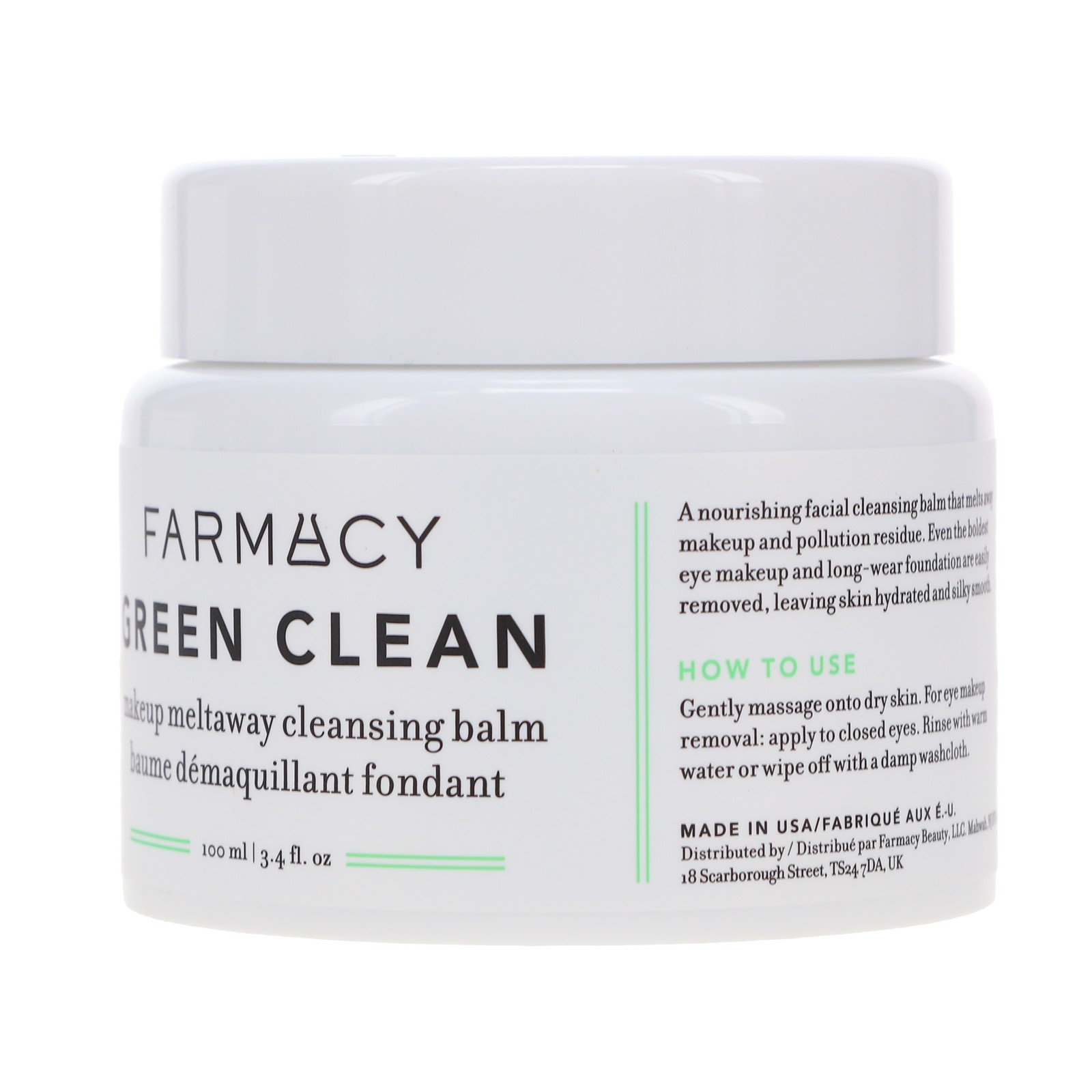 FARMACY GREEN CLEAN MAKEUP MELTAWAY CLEANSING BALM 3.4 OZ