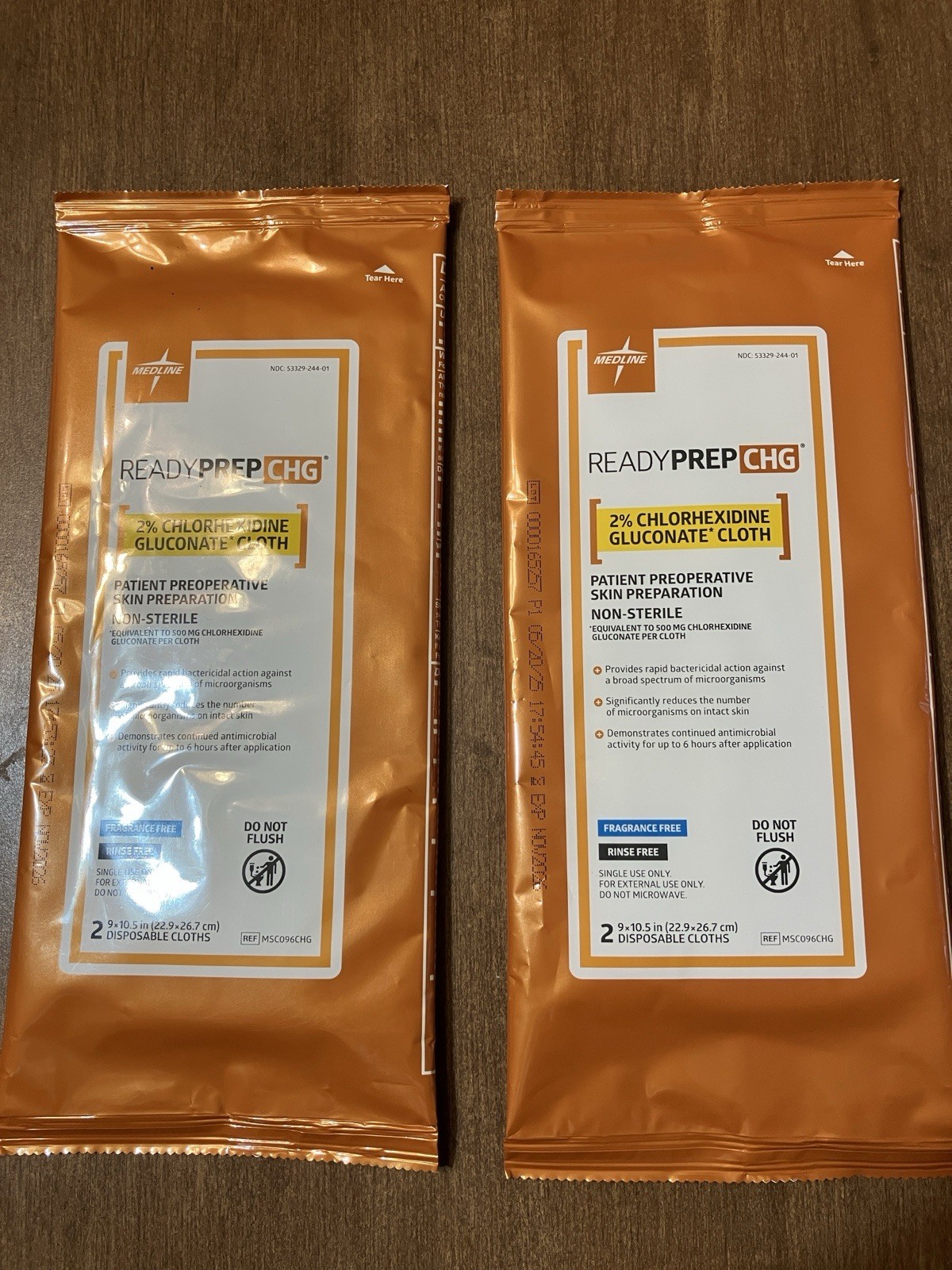 ReadyPREPCHG 2% Chlorhexidine Gluconate Cloth Lot of 2 Packs 2wipes/pk Exp Nov26