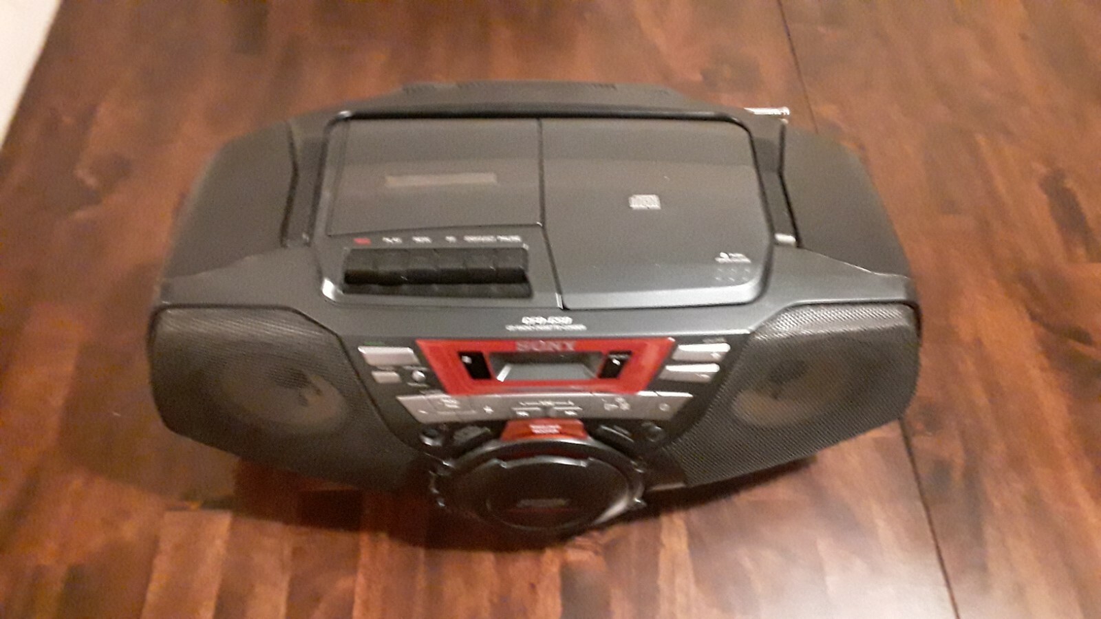 Sony CD/Radio/Cassette Boombox Portable Stereo CFD-G50 Woofer With Cord Tested
