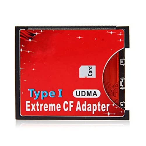 SD SDHC SDXC to CF Type I Compact Flash Memory Card Adapter Reader Support16/...