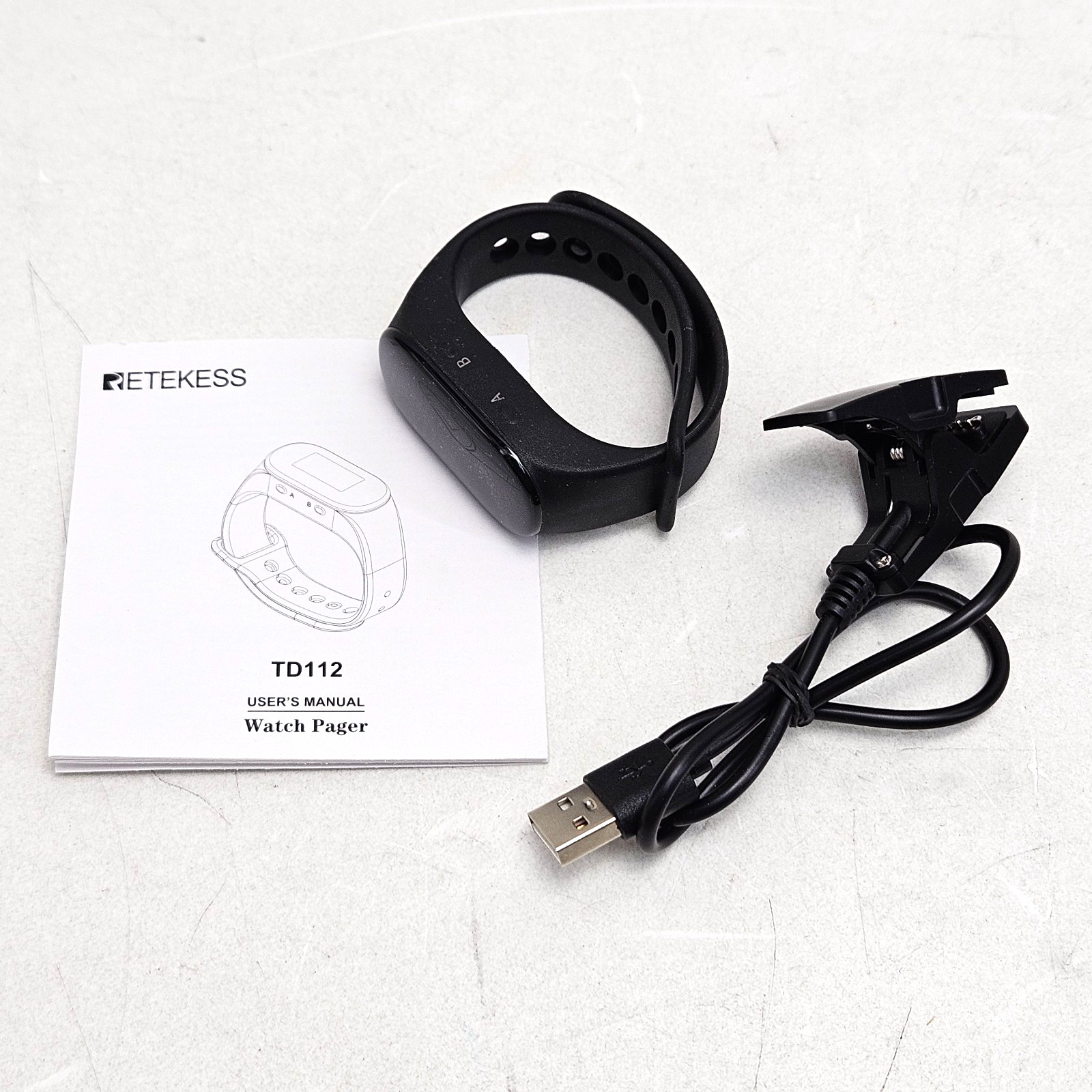 Retekess TD112 Wrist Watch Receiver for Wireless Restaurant Waiter Call System