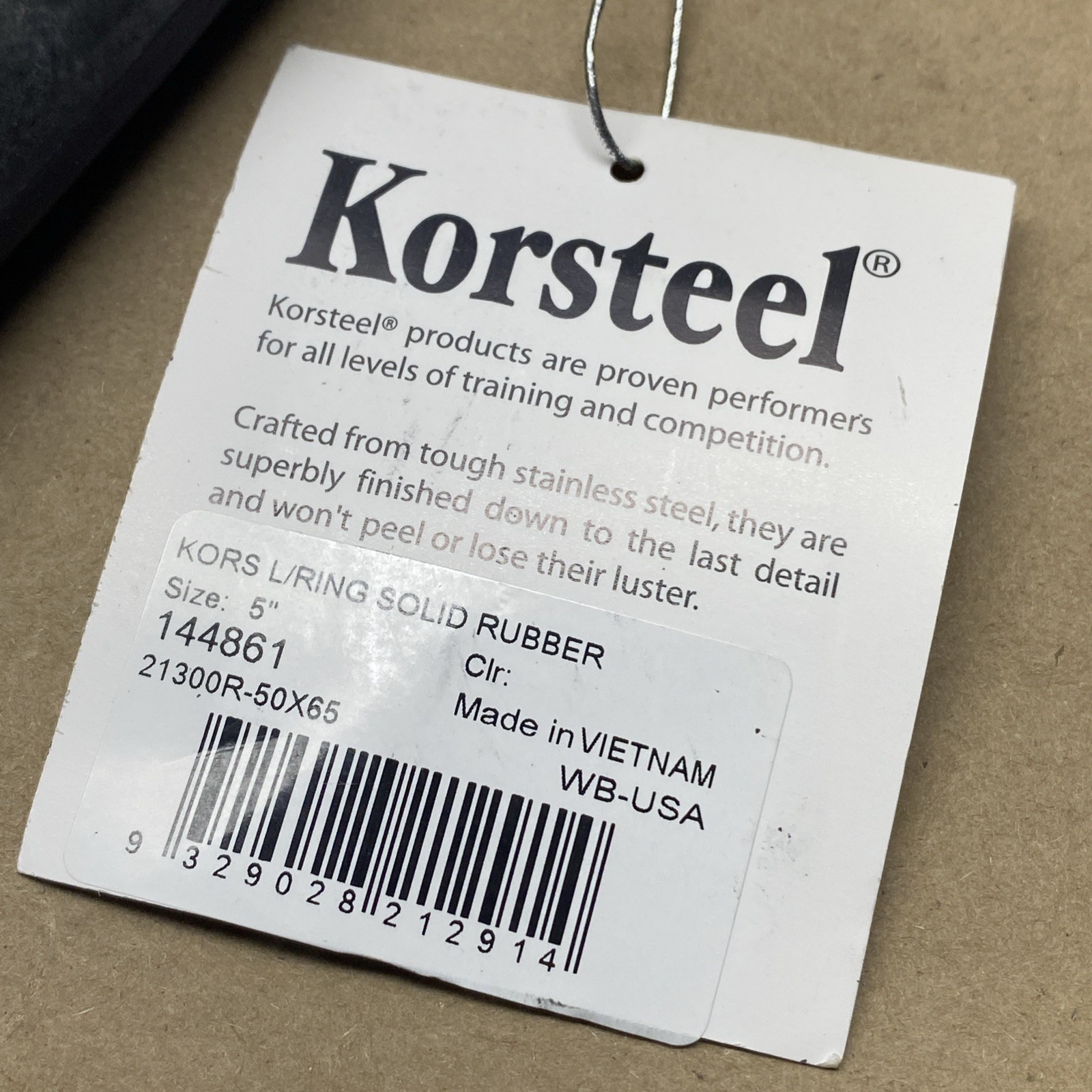Korsteel Solid Rubber Mouth Loose Ring Snaffle Bit