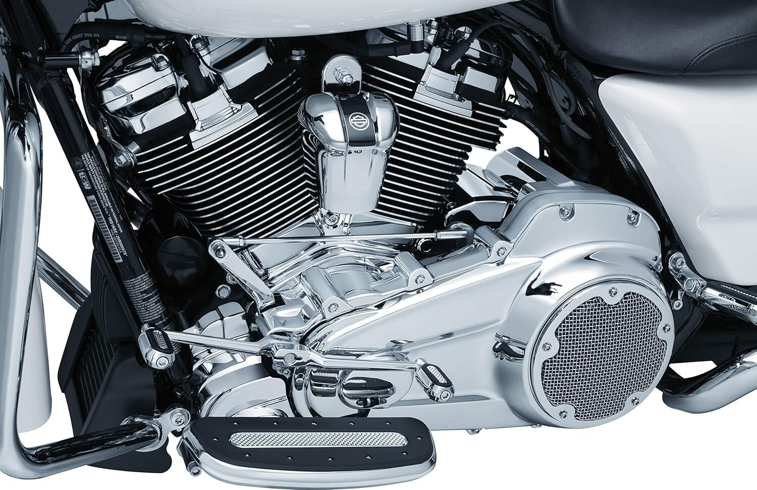 Kuryakyn 6423 Precision Lower Front Frame Cover Chrome 2017-23 Harley M8 Touring