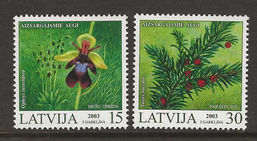 Latvia 2003 flora flowers MNH  (q086)