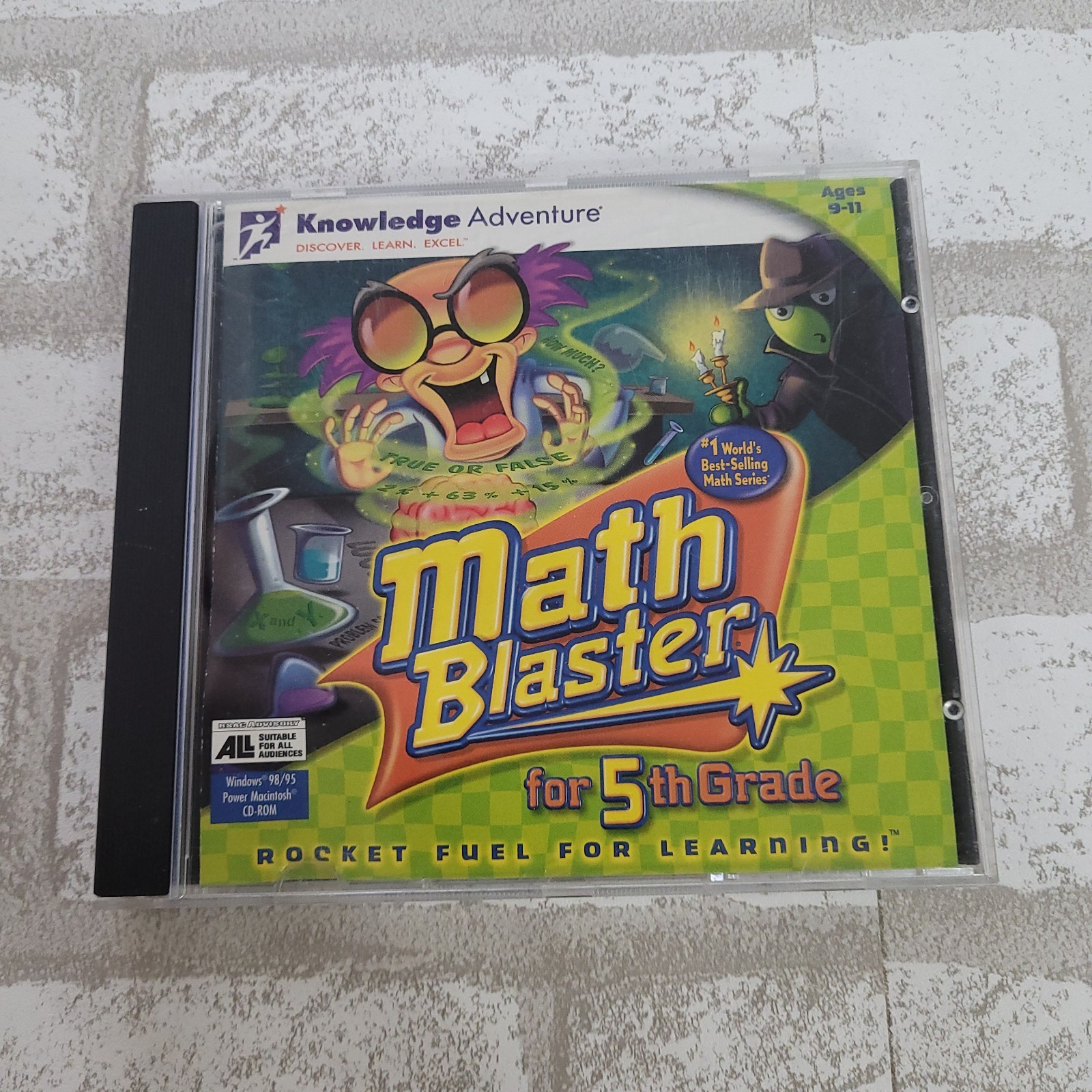 Math Blaster 5th Grade Educational Adventure PC CD Rom Windows 95 98 Power Mac