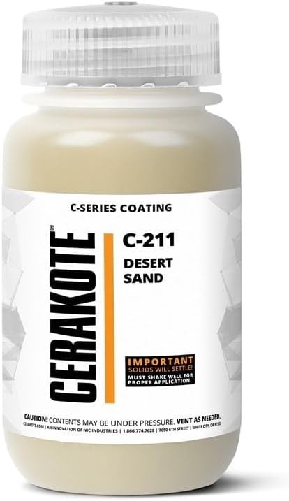 Cerakote C-Series Air Cure Ceramic Coating C-211Q Desert Sand (32oz)