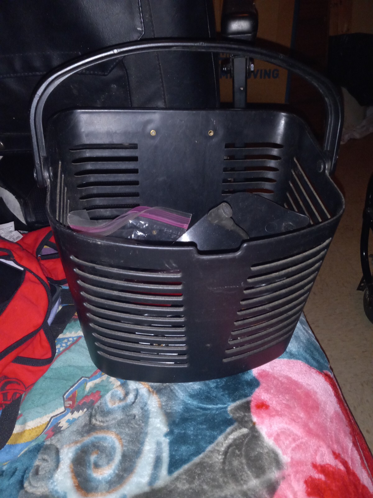 Pride Mobility Small Front Basket - Black (FRMASMB13758)