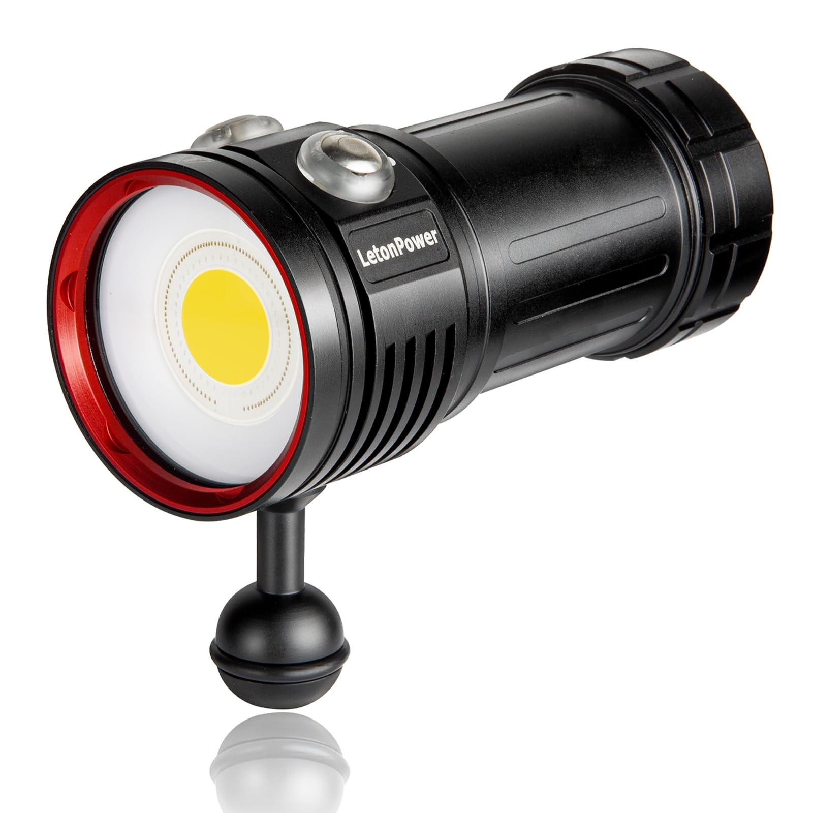 LetonPower Diving Flashlight, L12 8000Lumens Dive Light,100m L12, Sealion