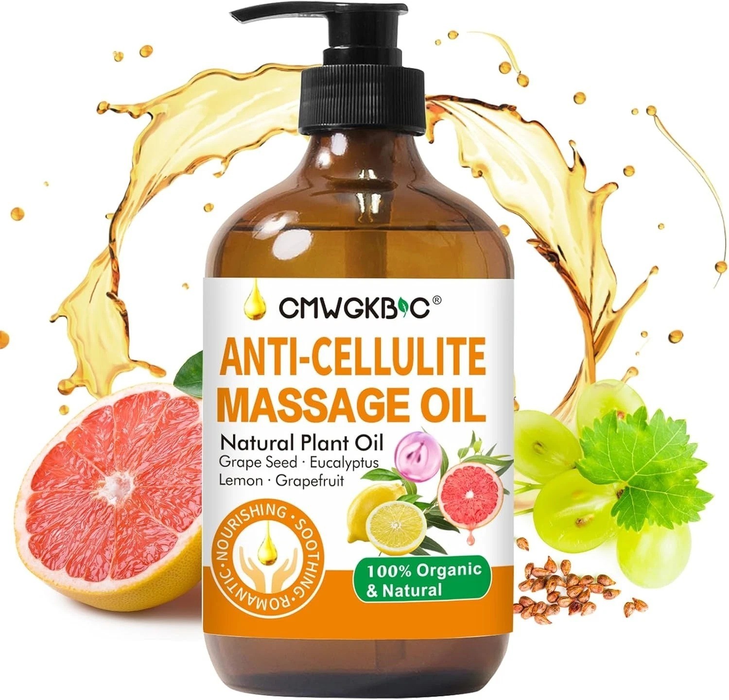 Anti Cellulite Oil Massage Oil for Massage Therapy,Body Oil for Skin Tightening