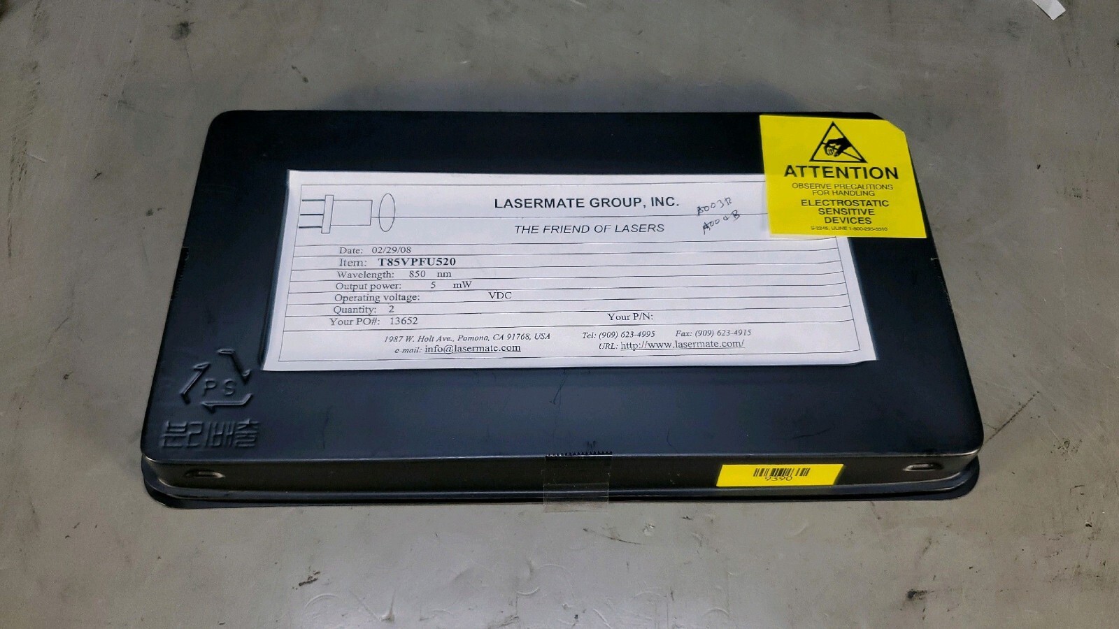 Lasermate T85VPFU520 Fiber Laser Diode x2 850nm 5mW *NEW*